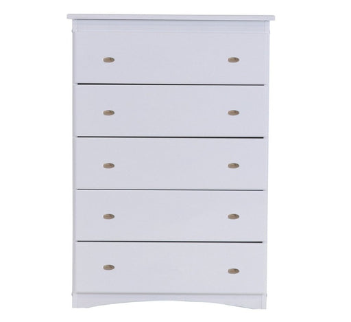 0255 - 5-Drawer Chest in White - Discovery World Furniture