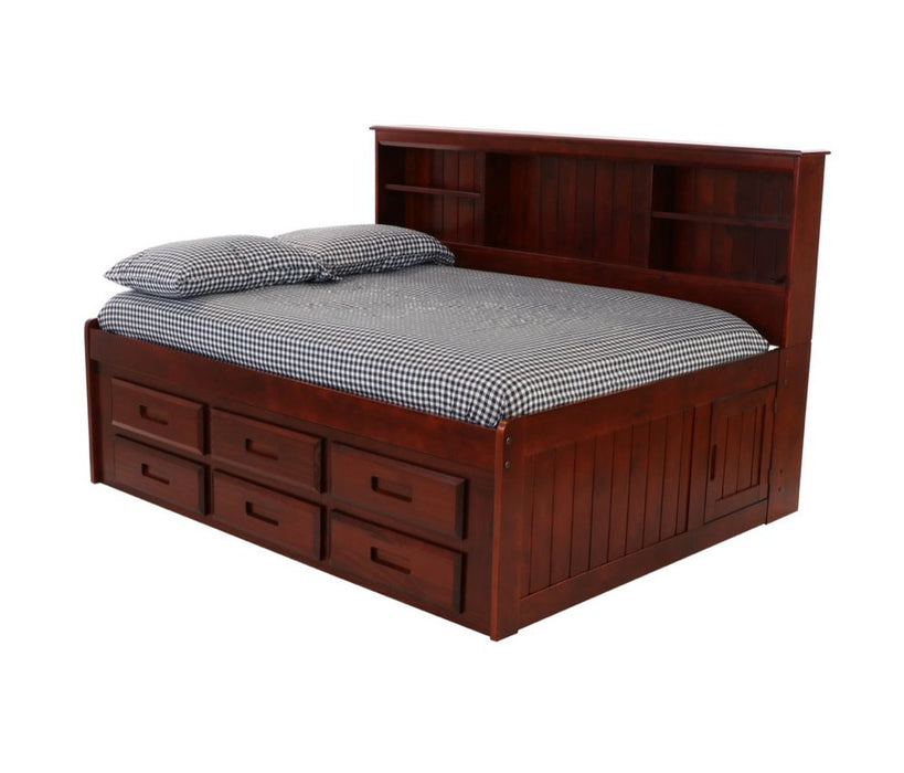 2823 - Full Bookcase Daybed in Merlot - Discovery World Furniture