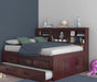 2823 - Full Bookcase Daybed in Merlot - Discovery World Furniture