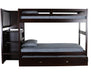 2914R-T/T - Twin over Twin Stairbed in Espresso - Discovery World Furniture