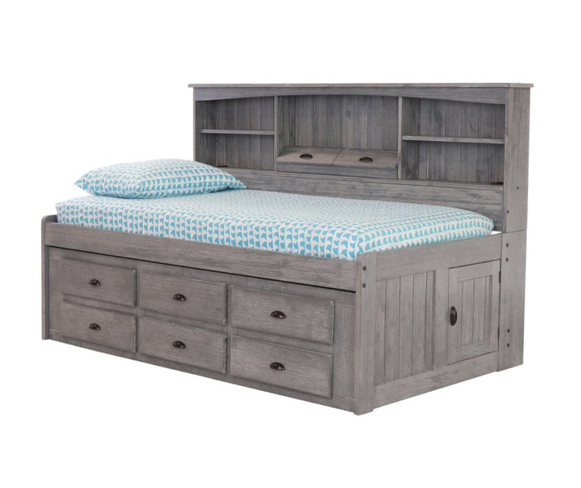 4222R - Twin Bookcase Daybed in Gray - Discovery World Furniture