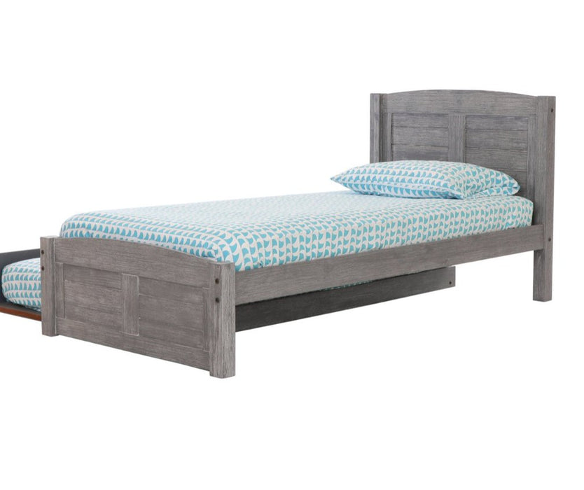 4230R-TRUND - Twin Platform Bed in Gray with Trundle - Discovery World Furniture