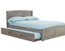 4231R-TRUND - Full Platform Bed in Gray with Trundle - Discovery World Furniture