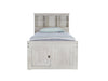 5220 - Twin Bookcase Captains Bed in Ash - Discovery World Furniture