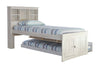 5220 - Twin Bookcase Captains Bed in Ash - Discovery World Furniture