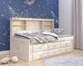 5222 - Twin Bookcase Daybed in Ash - Discovery World Furniture