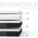 6” Essential Gel-Infused Medium Firm Memory Foam Mattress - South Bay International