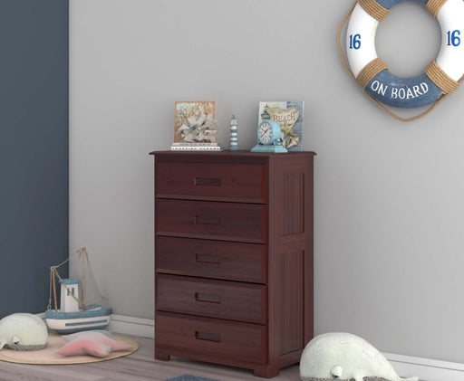 82855 - 5-Drawer Chest in Merlot - Discovery World Furniture