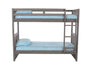 83211 - Twin over Twin Bunk Bed in Charcoal - Discovery World Furniture