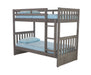 83211 - Twin over Twin Bunk Bed in Charcoal - Discovery World Furniture