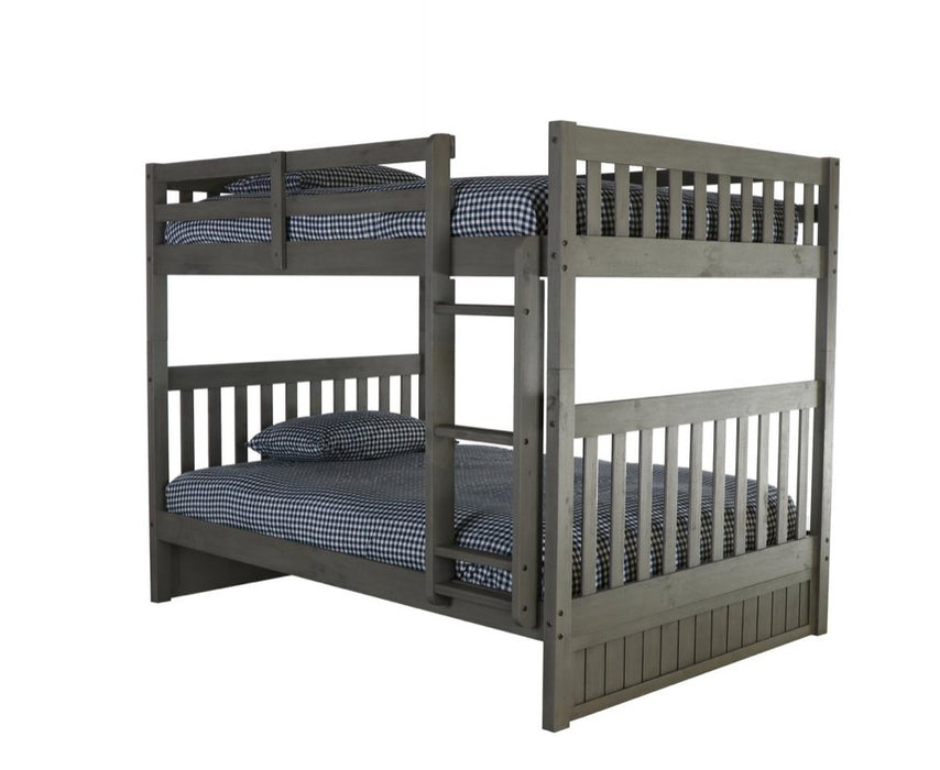 83215R - Full over Full Bunk Bed in Charcoal - Discovery World Furniture
