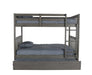 83215R - Full over Full Bunk Bed in Charcoal - Discovery World Furniture
