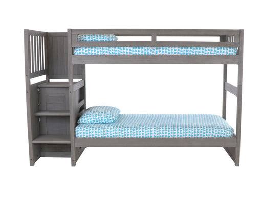 83217 - Twin over Twin Stairbed in Charcoal - Discovery World Furniture