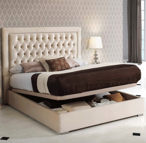 Adagio King Size Bed w/storage - ESF Furniture