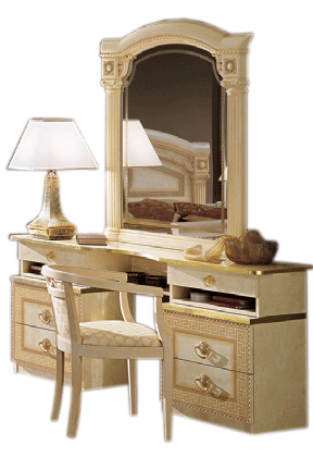 Aida Ivory Vanity Dresser SET - ESF Furniture