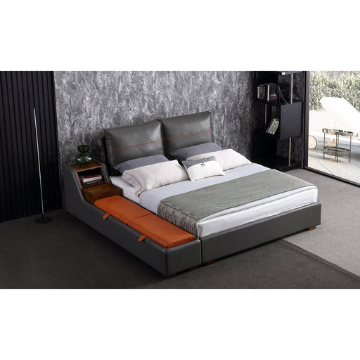 Albion Modern Leather Bed With Storage | Timeless Furniture - Jubilee Furniture