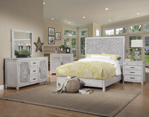 Aria 4 PC. Queen Bedroom Set - Alpine Furniture