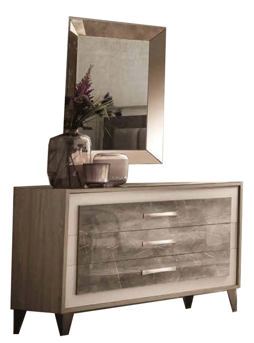 ArredoAmbra Single Dresser / Mirror SET - ESF Furniture