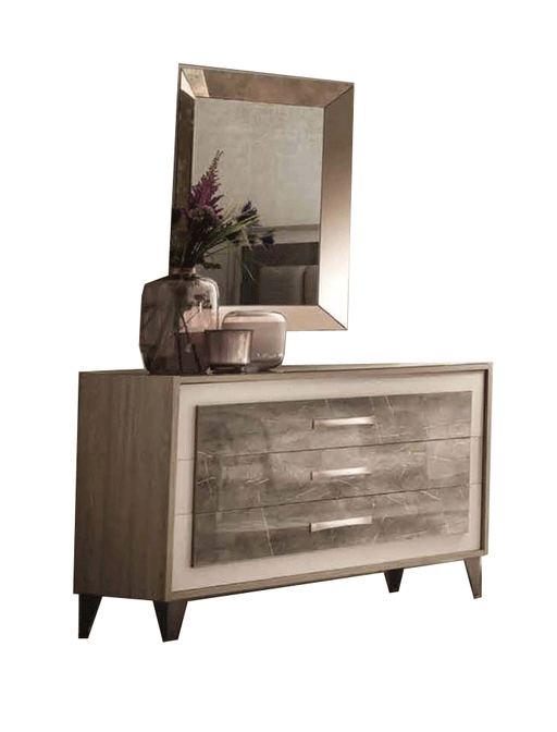ArredoAmbra Single Dresser / Mirror SET - ESF Furniture