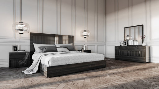 Axman Italian Modern Grey Bedroom Set - Jubilee Furniture