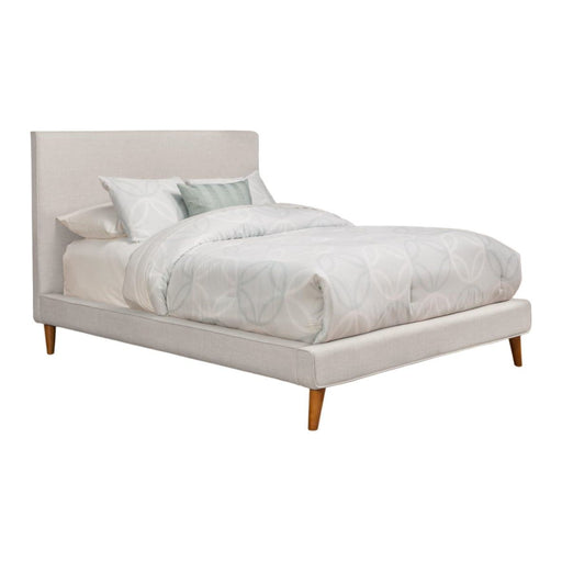 Britney Bed in Light Grey - Alpine Furniture