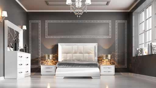 Carmen Bed White SET - ESF Furniture
