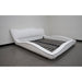 Dax Modern Curved Leather Bed - Jubilee Furniture