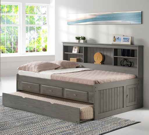 Discovery World Furniture Full Bookcase Daybed in Charcoal - Discovery World Furniture