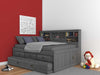 Discovery World Furniture Full Bookcase Daybed in Gray - Discovery World Furniture