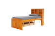 Discovery World Furniture Twin Bookcase Captains Bed in Honey - Discovery World Furniture