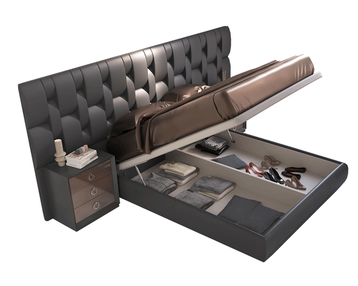 Emporio Black Bed SET - ESF Furniture