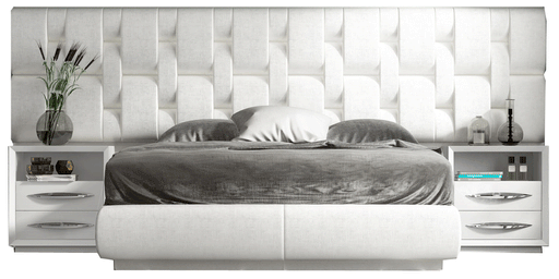 Emporio White Bed SET - ESF Furniture