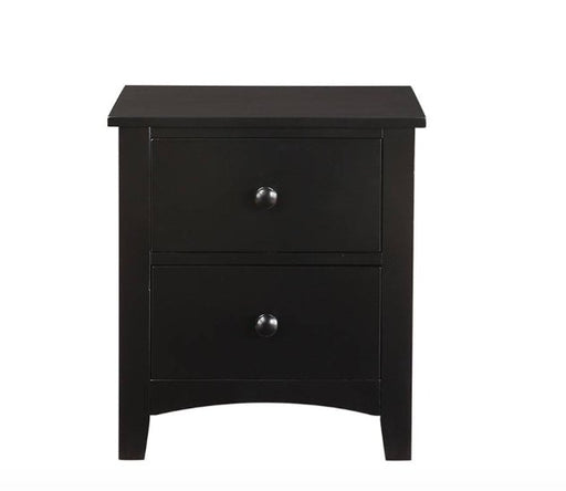 F4236 - Black Nightstand in Pine - Poundex
