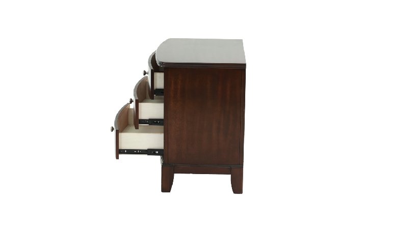 F4335 - 3-Drawer Nightstand in Cherry Oak - Poundex