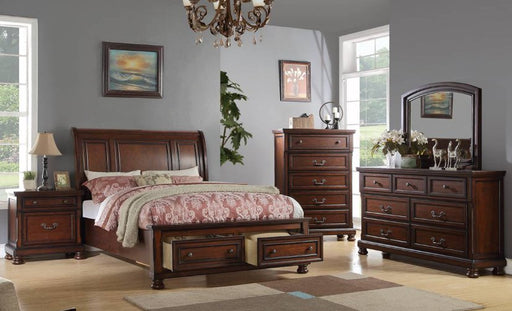F4345 - Nightstand in Antique Cherry - Poundex