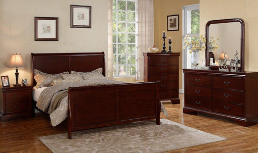 F4735 - 2-Drawer Nightstand in Cherry - Poundex
