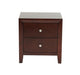 F4776 - 2-Drawer Nightstand in Cherry - Poundex