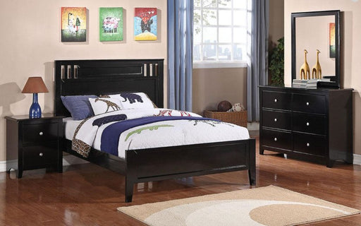F9046 - Youth Size Bed in Black - Poundex