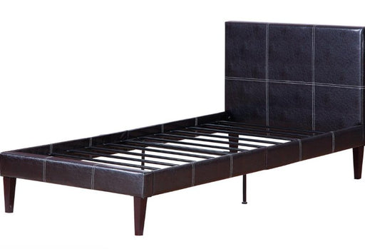 F9212 - Faux Leather Youth Bed in Espresso - Poundex