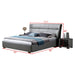 Fina Leather Bed - Jubilee Furniture