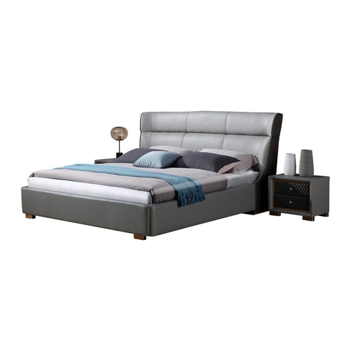 Fina Leather Bed - Jubilee Furniture