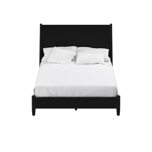 Flynn Modern Panel Bed in Black - Alpine Furniture