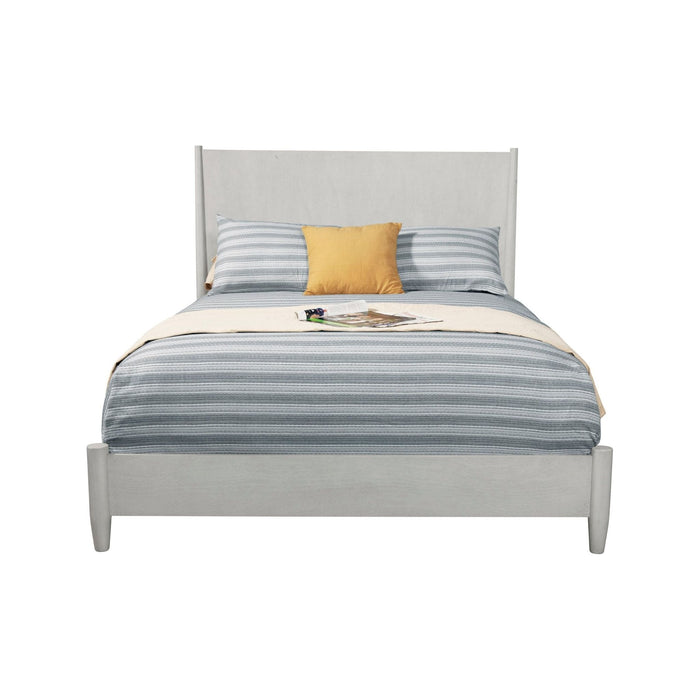 Flynn Modern Panel Bed in Gray - Alpine Furniture