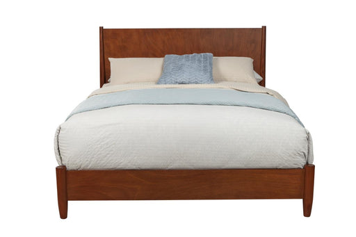 Flynn Modern Panel Bed in Acorn - Alpine Furniture