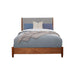 Flynn Modern Panel Bed in Two-Tone - Alpine Furniture