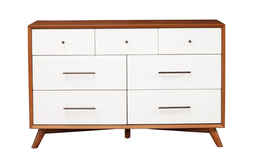 Flynn 7-Drawer Dresser in Two-Tone - Alpine Furniture