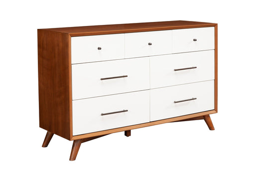 Flynn 7-Drawer Dresser in Two-Tone - Alpine Furniture