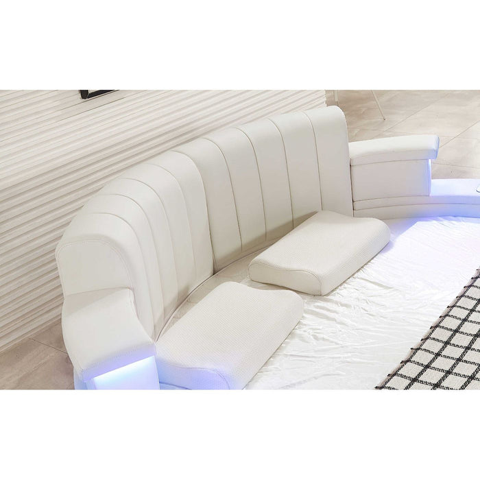 Kyle Modern Luxury Round Bed - Jubilee Furniture