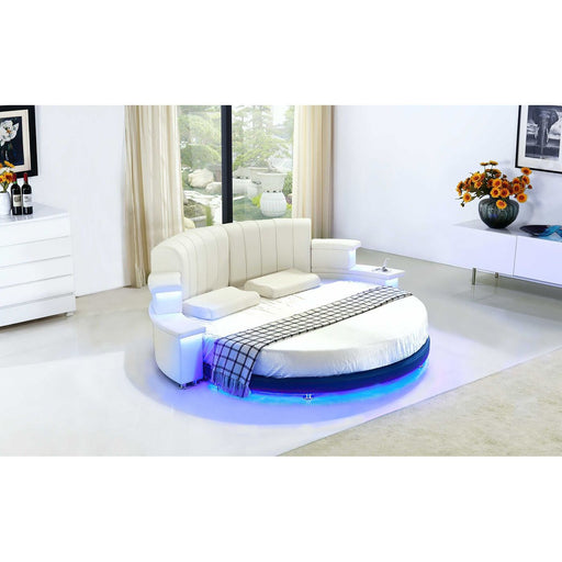 Kyle Modern Luxury Round Bed - Jubilee Furniture