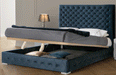 Leonor Blue QS w/Storage - ESF Furniture